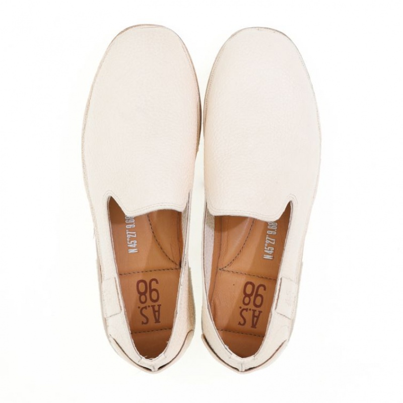 A.S.98 Alberic Muške flat shoes Bež | HR-65492-YEDS