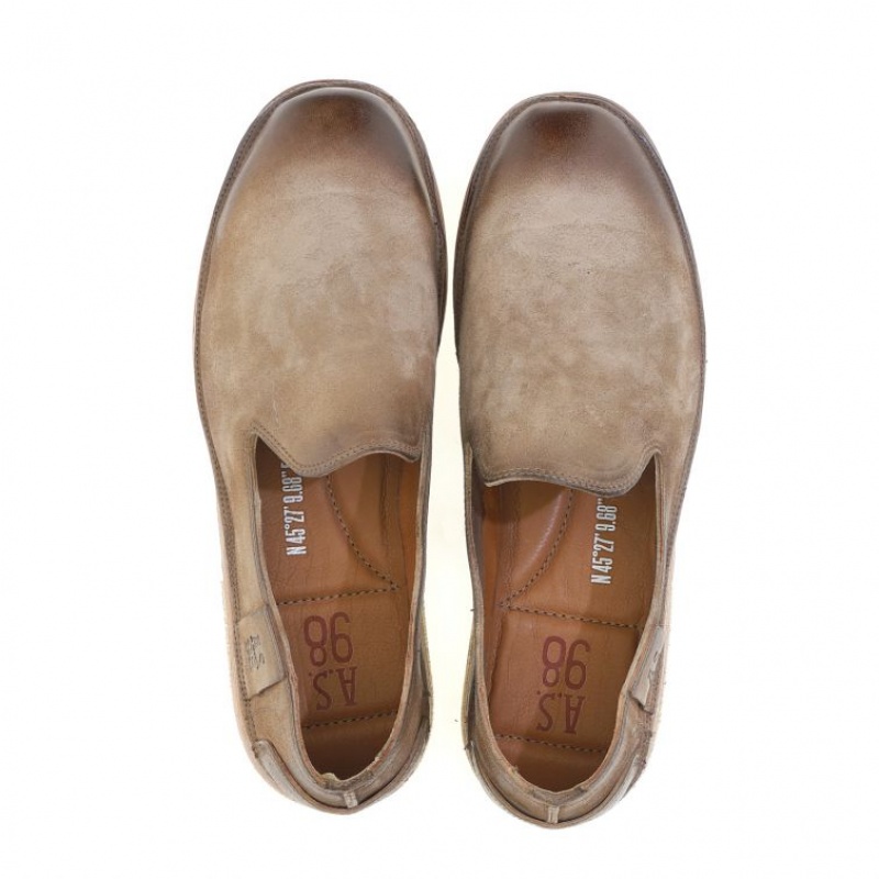 A.S.98 Alberic Muške flat shoes Svijetlo Smeđe | HR-10657-ZSLR