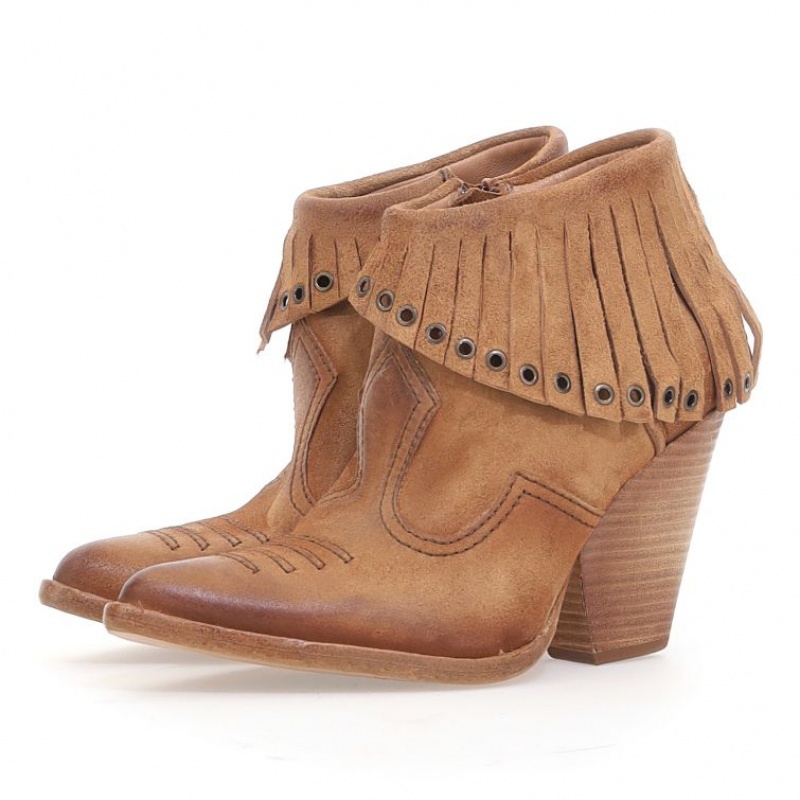 A.S.98 Brigit Ženske Ankle boots Žute | HR-38056-CJBW