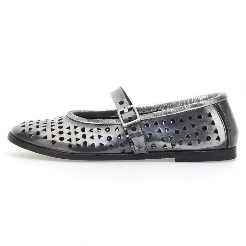 A.S.98 Jacaline Ženske flat shoes Titanium | HR-70582-BLYT