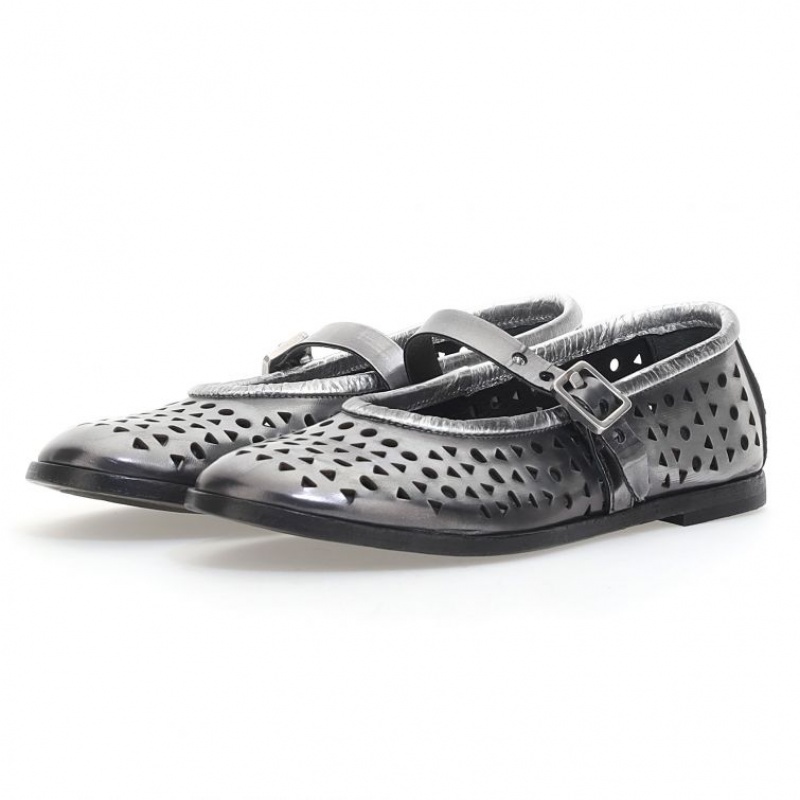 A.S.98 Jacaline Ženske flat shoes Titanium | HR-70582-BLYT