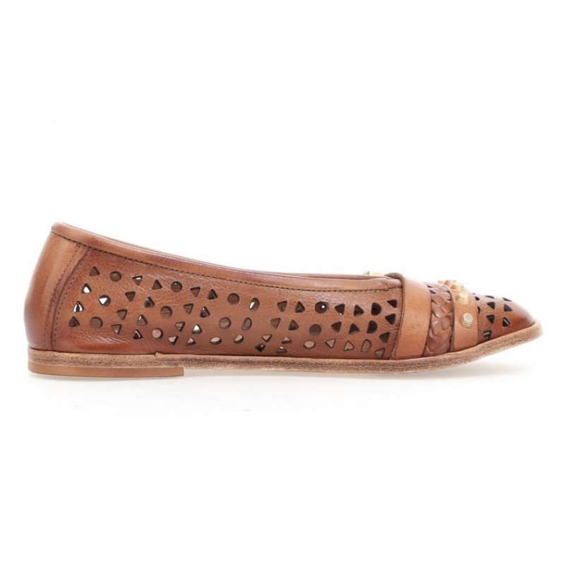 A.S.98 Jakki Ženske flat shoes Smeđe | HR-23495-OYFT