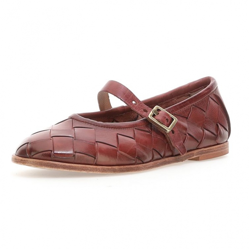 A.S.98 Janae Ženske flat shoes Bordo | HR-90138-YVDN