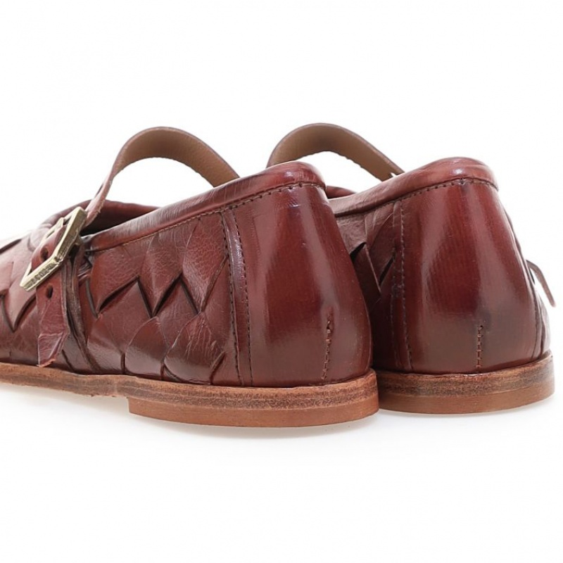 A.S.98 Janae Ženske flat shoes Bordo | HR-90138-YVDN