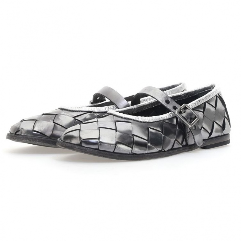 A.S.98 Janae Ženske flat shoes Titanium | HR-78359-CGRN