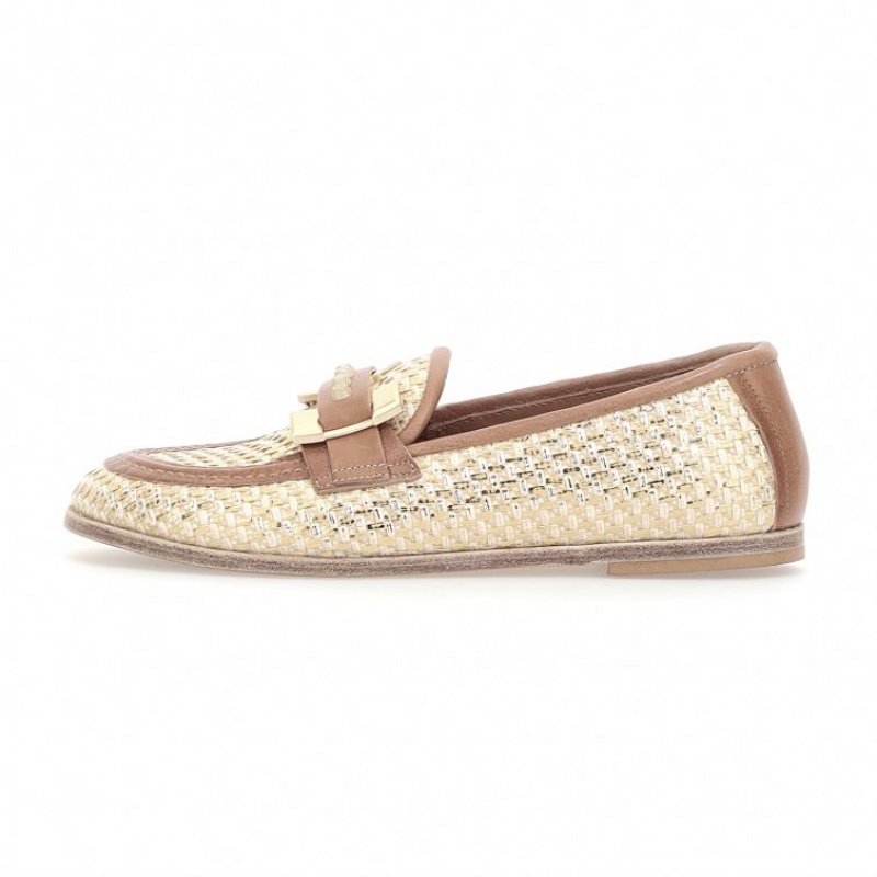 A.S.98 Janele Ženske flat shoes Zlatne | HR-89673-IVXK