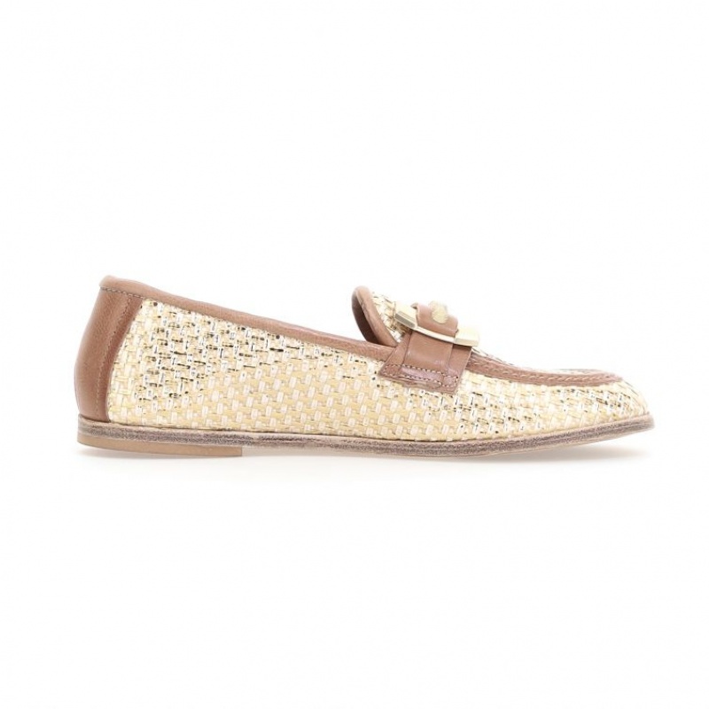 A.S.98 Janele Ženske flat shoes Zlatne | HR-89673-IVXK