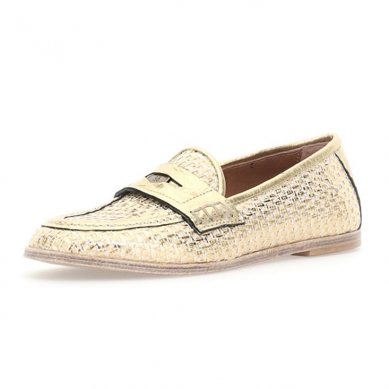 A.S.98 Janene Ženske flat shoes Zlatne | HR-37059-NQLD