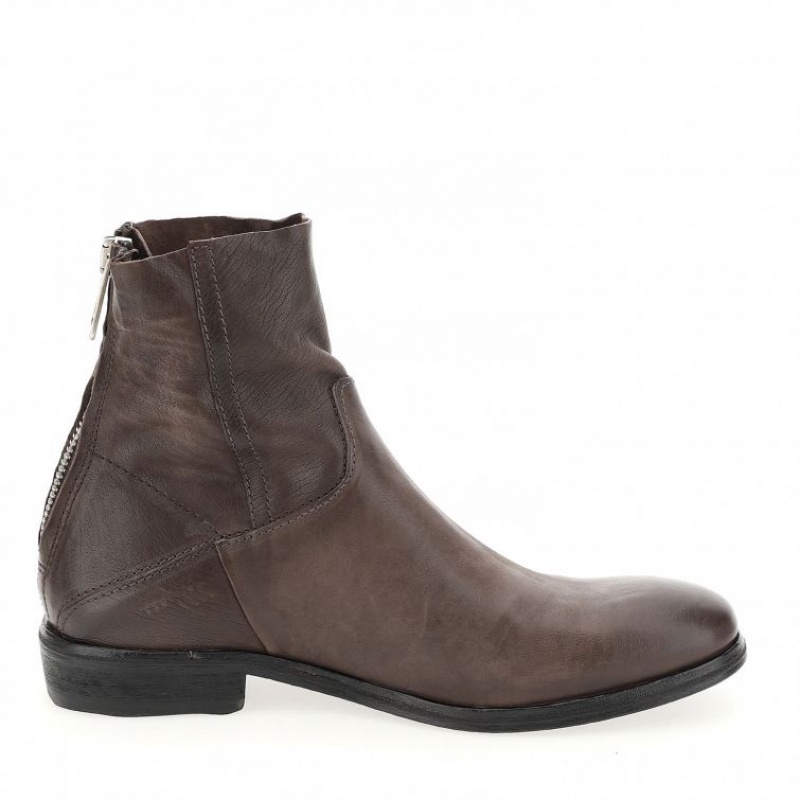 A.S.98 Mason Muške Ankle boots Čokoladne | HR-69350-PQZX