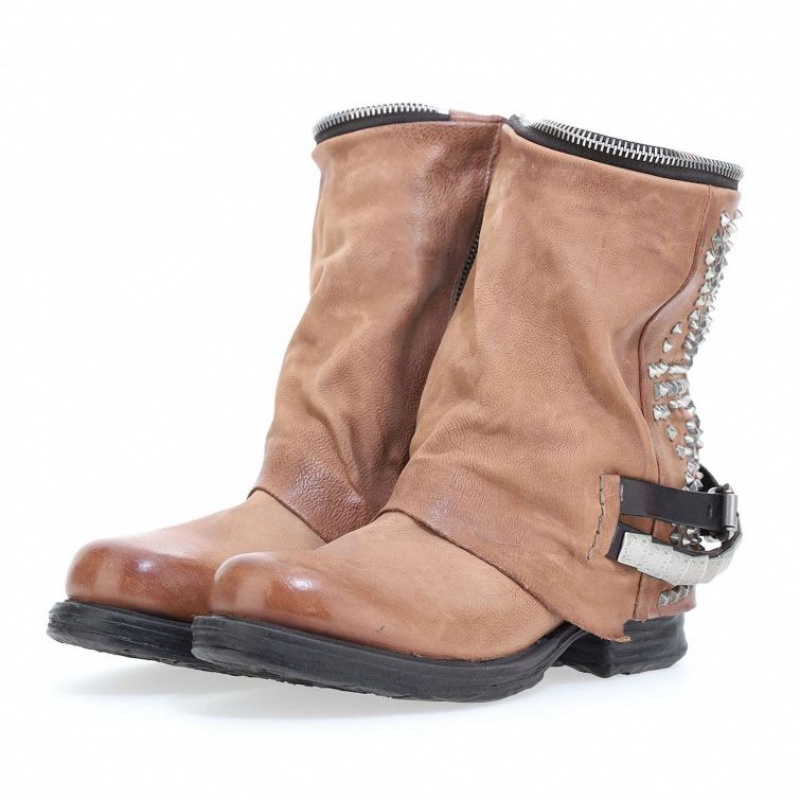 A.S.98 Saintec 259216 Ženske Ankle boots Kaki Boja | HR-84693-OKMW