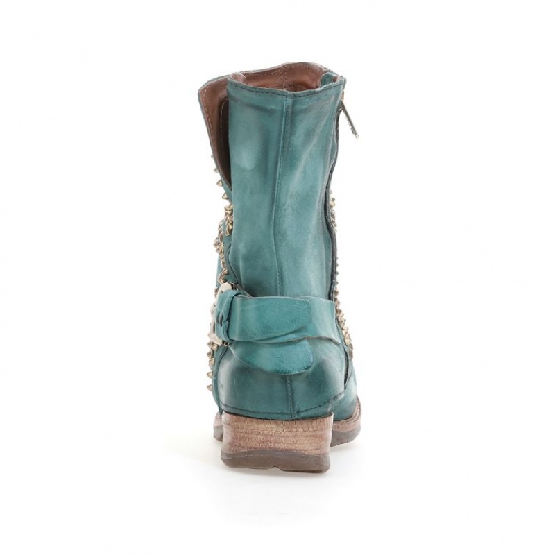 A.S.98 Shana Ženske Ankle boots Zelene | HR-83957-TZSD