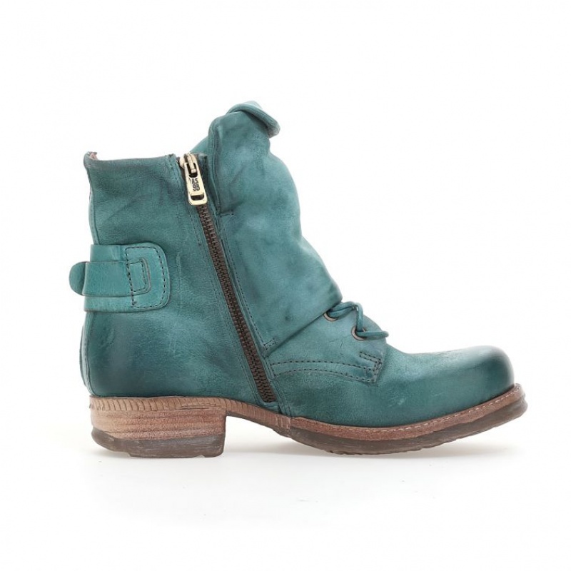 A.S.98 Shanice Ženske Ankle boots Zelene | HR-13269-WXYN