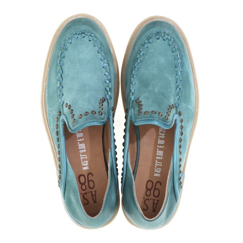 A.S.98 Tami Ženske flat shoes Zelene | HR-37541-XCSP